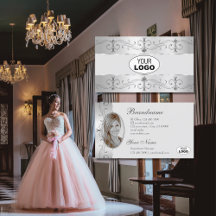 Luxury Silver Grey  Borders Logo en foto's