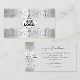 Luxury Silver Grey  Grenzen Juwelen met Logo Visitekaartje