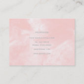 Luxury Silver Grey mandala confetti design Visitekaartje (Achterkant)