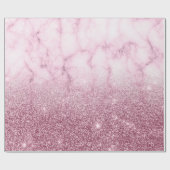 Luxury silver ombre glitter cadeaupapier (Vlak)