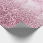 Luxury silver ombre glitter cadeaupapier (Hoek)