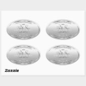 Luxury Silver Product Label Diamonds Logo (Vel)