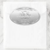 Luxury Silver Product Label Diamonds Logo (Tas)