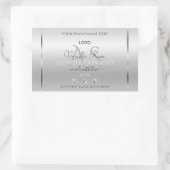 Luxury Silver Product Label Diamonds Logo (Tas)