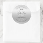 Luxury Silver Product Label Diamonds Logo (Tas)