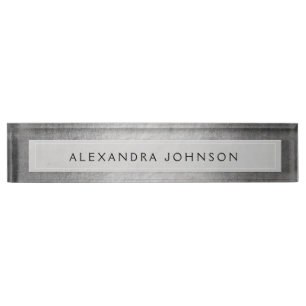 Luxury Silver Professional Foil Modern Naambordje