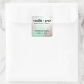 Luxury Silver Shimmer Mint Candle Labels (Tas)
