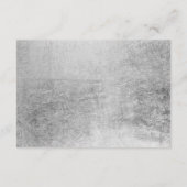 Luxury silver sparkly glitter glam Details Card Informatiekaartje (Achterkant)