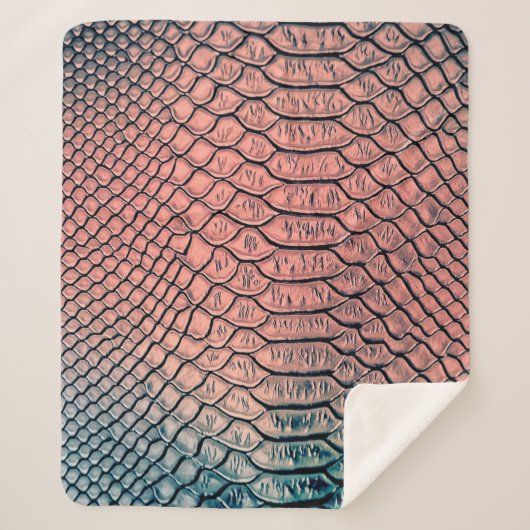 Luxury snake skin texture backgroundtexture,leathe sherpa deken (Voorkant)