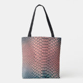 Luxury snake skin texture backgroundtexture,leathe tote bag (Achterkant)