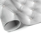 Luxury Soft Grey Faux Velvet Cadeaupapier (Rol Hoek)