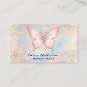 Luxury Soft Opal logo Butterfly Chic               Visitekaartje (Voorkant)