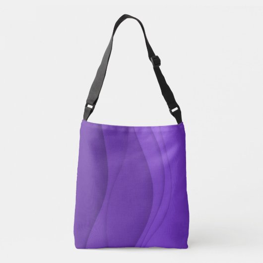 Luxury Soft Paarse Wave Crossbody Tas (Achterkant)