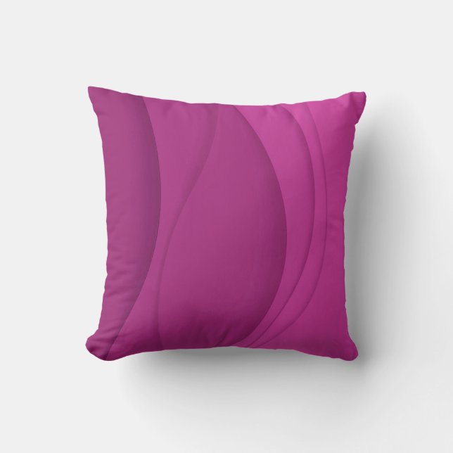 Luxury Soft Pink Wave Kussen (Voorkant)