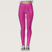 Luxury Soft Pink Wave Leggings (Voorkant)