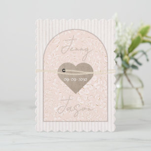 Luxury Sophisticated Opulent Love Wedding Invite Kaart