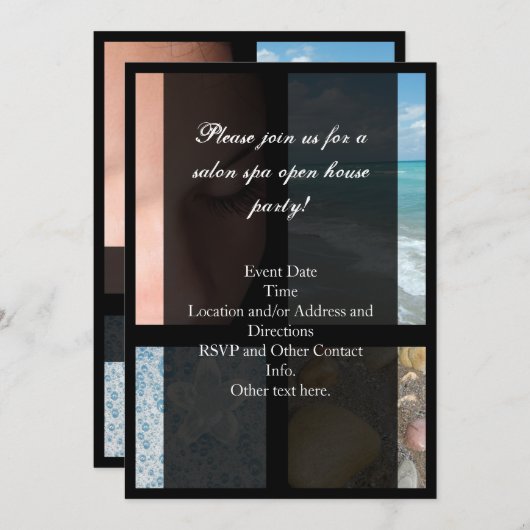 Luxury Spa Resort Theme Kaart (Voorkant / Achterkant)