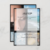 Luxury Spa Resort Theme RSVP Kaartje (Voorkant / Achterkant)