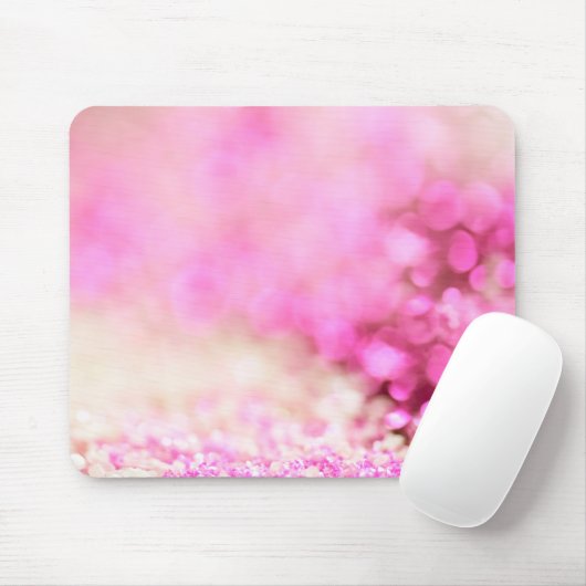 Luxury Sparking Pink Glitter Dream Muismat (Met muis)