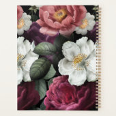 Luxury, speciaal ontworpen Floral Black Planner (Achterkant)