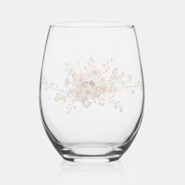 Luxury Spring Wildflower bird Spring Flower Bouque Wijnglas Zonder Voet