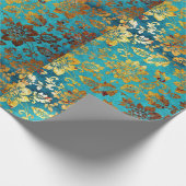 Luxury Square Design Wrapping paper Cadeaupapier (Hoek)