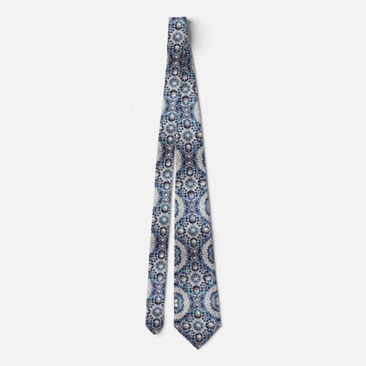 Luxury Statement Moroccan Diamond Neck Tie Stropdas (Achterkant)