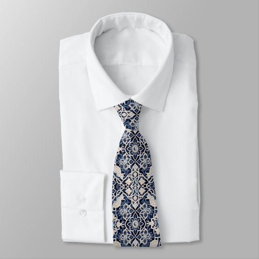 Luxury Statement Moroccan Diamond Neck Tie Stropdas (Gebonden)