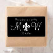 Luxury-stijl in monogram wedding water bottle labe etiket (Insitu)