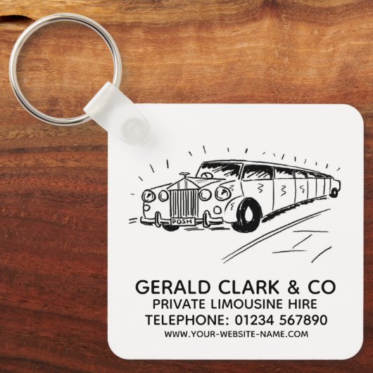 Luxury Stretch Limousine Hire Sleutelhanger (Voorkant)