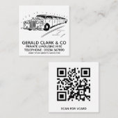 Luxury Stretch Limousine Hire Vierkante Visitekaartje (Voorkant / Achterkant)