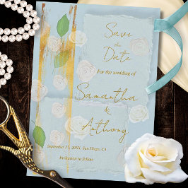 Luxury Style Floral Baroque Elegance Save The Date