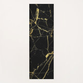 Luxury Stylish Black en Gold Yoga Mat (Voorkant)