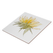 Luxury Sunflower Wedding Large White Tegeltje (Zijkant)