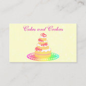 Luxury Sweet Pink Cakes Visitekaartje (Voorkant)