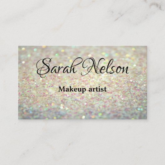 Luxury Sweet Sparkly Makeup Visitekaartje (Voorkant)