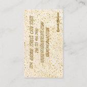 Luxury Sweet Yellow Visitekaartje (Achterkant)