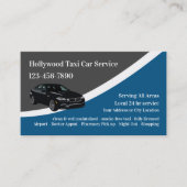 Luxury Taxi Car Service Visitekaartjes (Voorkant)
