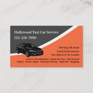 Luxury Taxi Car Service Visitekaartjes