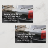 Luxury Taxi Limousine Service Two Side Design Visitekaartje (Voorkant / Achterkant)