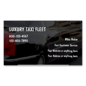 Luxury Taxi Magnetisch Visitekaartje (Voorkant)