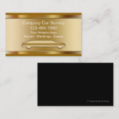 Luxury Taxi Visitekaartjes (Voorkant / Achterkant)