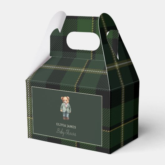 Luxury teddy bear baby shower bedankdoosjes (Voorkant Zijde)