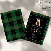 Luxury Teddy Bear baby shower Invitation Kaart