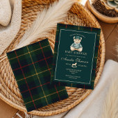 Luxury Teddy Bear baby shower Invitation Kaart