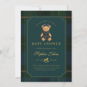 Luxury Teddy Bear baby shower Kaart (Voorkant)