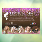 Luxury Terracotta Gold Spa Beauty Wellness QR Raamsticker (Vel 3)