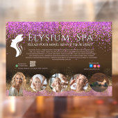 Luxury Terracotta Gold Spa Beauty Wellness QR Raamsticker (Vel 2)