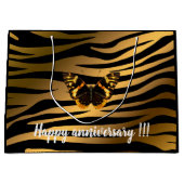 Luxury Tiger Butterfly Trendy Line Groot Cadeauzakje (Voorkant)