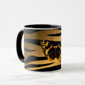 Luxury Tiger Butterfly Trendy Line Mok (Voorkant links)